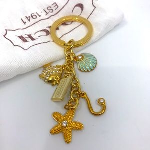 Coach Sea charm key ring